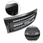 DURAFORCE Black ABS Plastic Grill For Ford F-150 Regular Cab 2009-2014 Front Upper Grille