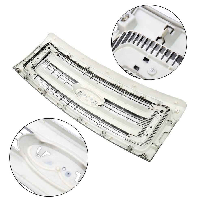 DURAFORCE Black ABS Plastic Grill For Ford F-150 Regular Cab 2009-2014 Front Upper Grille