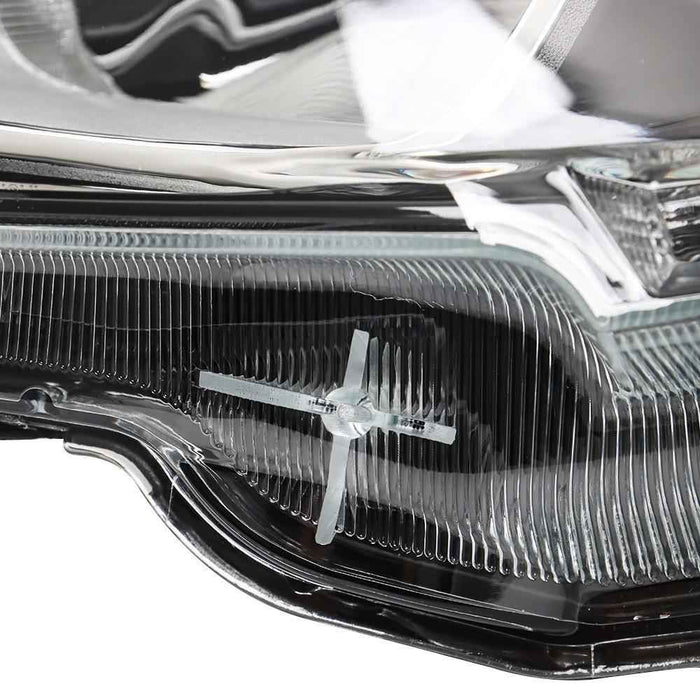 DURAFORCE For 2016-2020 Honda Civic Chrome Halogen LED DRL Headlights Assy Right&Left Side