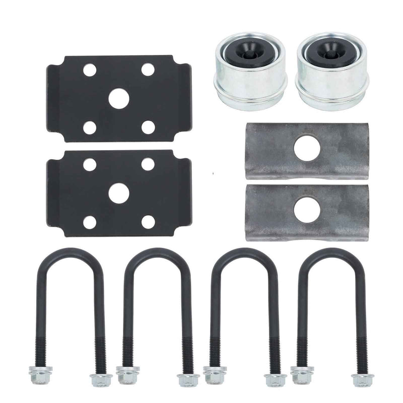 DURAFORCE 4 lug 54" Hub Face 2000 lbs 2k Trailer Boat Axle 4 on 4" Idler with U-Bolt Kit