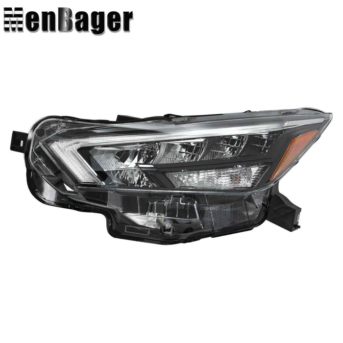 DURAFORCE Headlight Clear Lens LED Headlamp Black For 2020-2021 Nissan Versa Driver Side