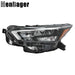 DURAFORCE Headlight Clear Lens LED Headlamp Black For 2020-2021 Nissan Versa Driver Side