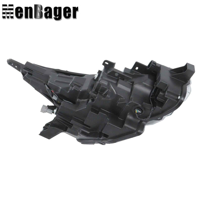 DURAFORCE Headlight Clear Lens LED Headlamp Black For 2020-2021 Nissan Versa Driver Side