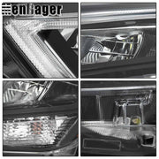 DURAFORCE Headlight Clear Lens LED Headlamp Black For 2020-2021 Nissan Versa Driver Side