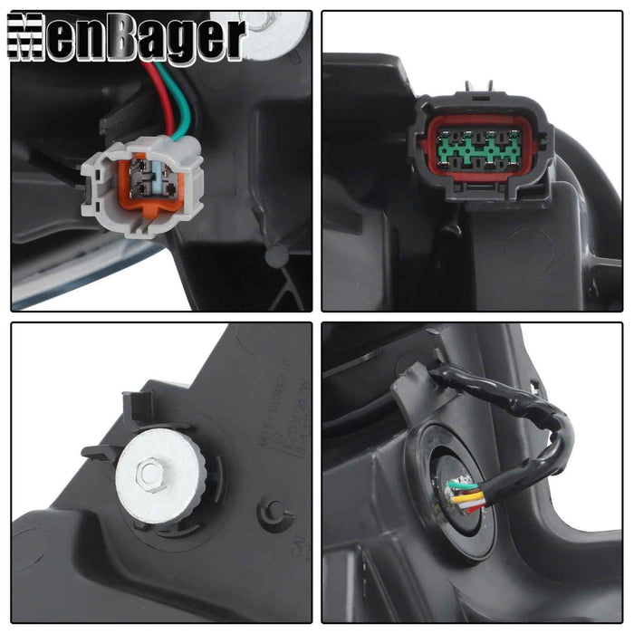 DURAFORCE Headlight Clear Lens LED Headlamp Black For 2020-2021 Nissan Versa Driver Side