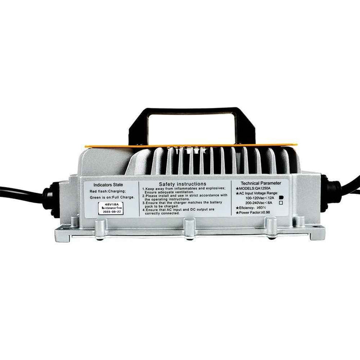 DURAFORCE Battery Charger Fit For EZgo RXV/ TXT Triangular style Plug IP67 18A 48V New