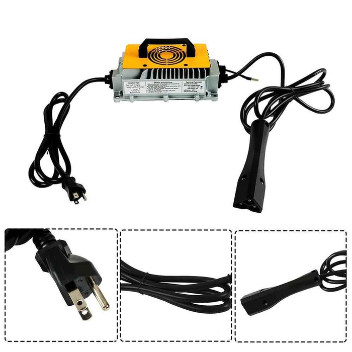 DURAFORCE Battery Charger Fit For EZgo RXV/ TXT Triangular style Plug IP67 18A 48V New