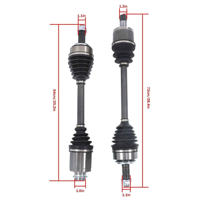 DURAFORCE 44306SDBA00 For Honda Accord 2003-2007 2× Front LH & RH CV Axle Assembly 66-4221