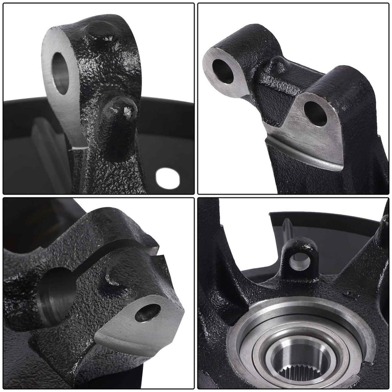 DURAFORCE Front Steering Knuckle & Wheel Bearing Hub Assembly Pair New For 07-10 Ford Edge