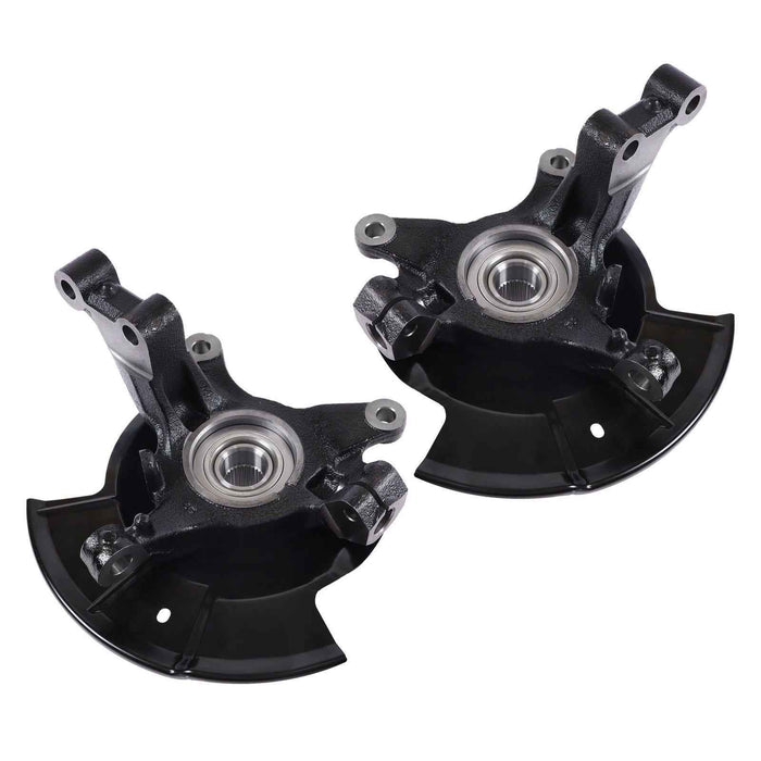 DURAFORCE Front Steering Knuckle & Wheel Bearing Hub Assembly Pair New For 07-10 Ford Edge