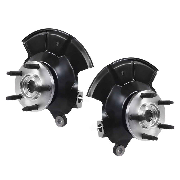 DURAFORCE Front Steering Knuckle & Wheel Bearing Hub Assembly Pair New For 07-10 Ford Edge