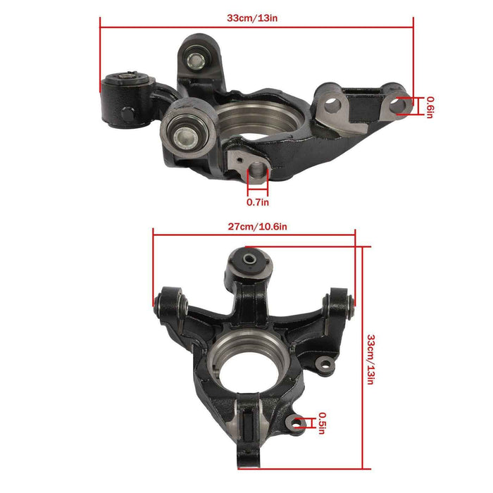 DURAFORCE 2× Rear Left & Right Steering Knuckle For Toyota Highlander Venza 2008-2015 AWD