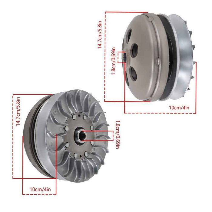 DURAFORCE Secondary CVT Clutch Driven 21400-013-0000 For HiSun 250 Bennche Coleman Gunner