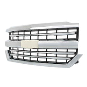 DURAFORCE Front Upper Bumper Grille Grill Chrome For Chevrolet Silverado 1500 2016-2018