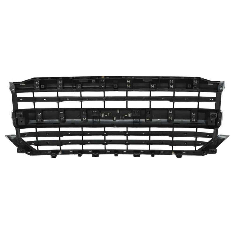 DURAFORCE Front Upper Bumper Grille Grill Chrome For Chevrolet Silverado 1500 2016-2018