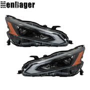 DURAFORCE Full LED Headlights Black Housing For Nissan Altima 2023 2024 Left&Right Side