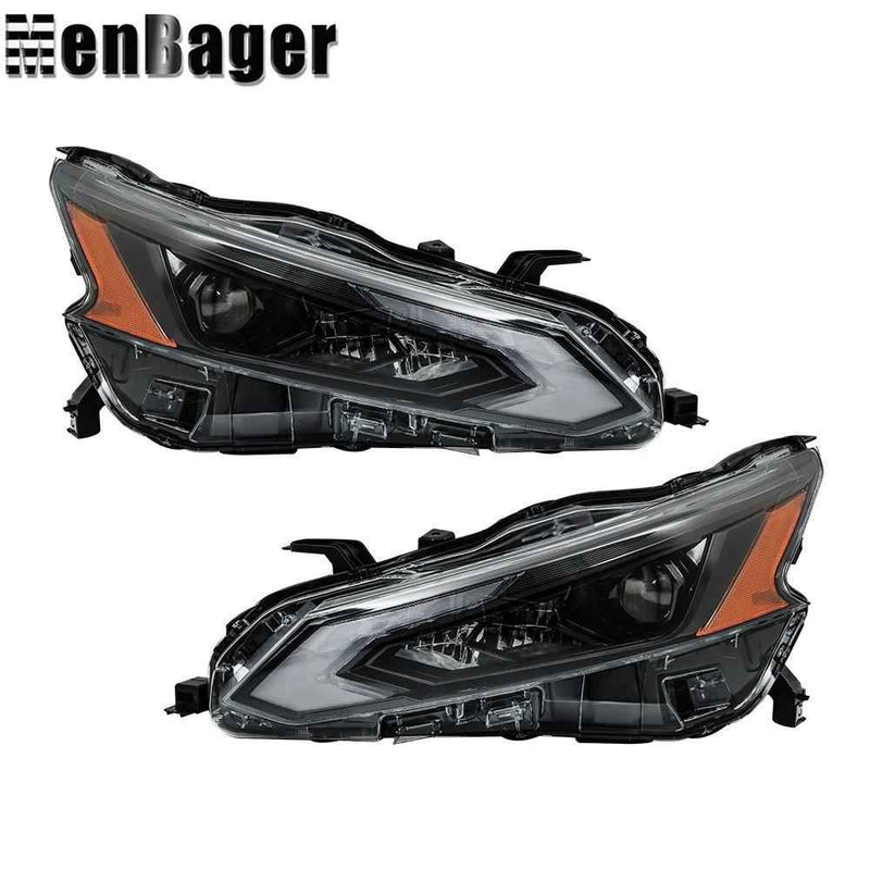 DURAFORCE Full LED Headlights Black Housing For Nissan Altima 2023 2024 Left&Right Side