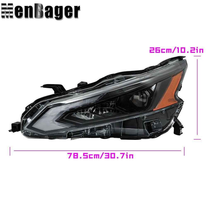DURAFORCE Full LED Headlights Black Housing For Nissan Altima 2023 2024 Left&Right Side