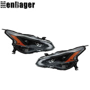 DURAFORCE Full LED Headlights Black Housing For Nissan Altima 2023 2024 Left&Right Side