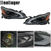 DURAFORCE Full LED Headlights Black Housing For Nissan Altima 2023 2024 Left&Right Side