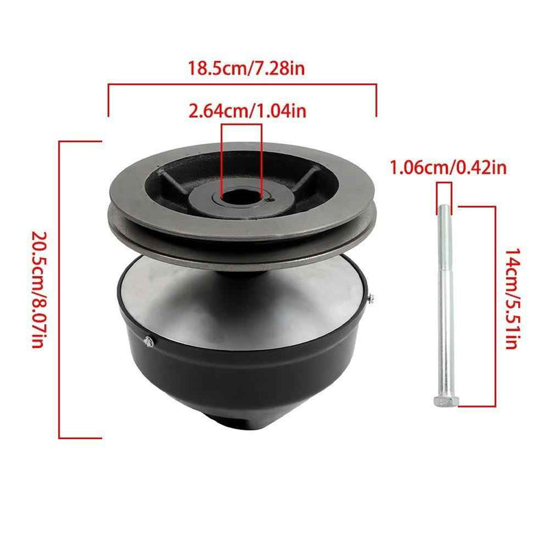 DURAFORCE Drive Driven Clutch 23192-G1 For EZGO 2-Cycle Gas Golf Cart Model 9036 1976-1988