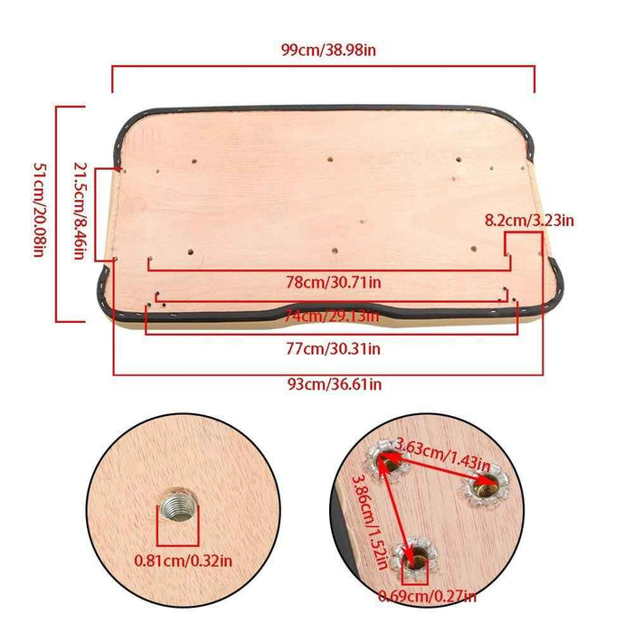 DURAFORCE Front Seat Bottom Cushion For E-Z-Go RXV, Freedom RXV Beige 2008-Up New