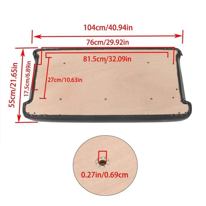 DURAFORCE For Club Car DS 2000.5-Up Golf Carts Front Seat Bottom Cushion 102174201 Black