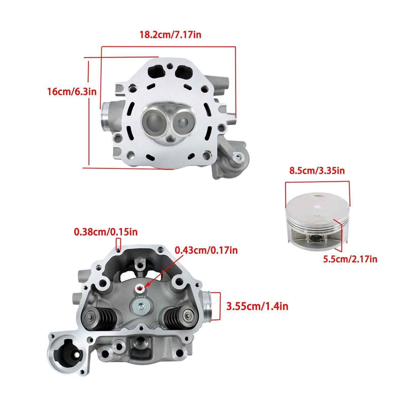 DURAFORCE 12200-HP7-A01 For Honda TRX420 2009-2023 24 Engine Cylinder Rebuild Kit ATV New