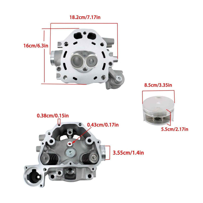 DURAFORCE 12200-HP7-A01 For Honda TRX420 2009-2023 24 Engine Cylinder Rebuild Kit ATV New