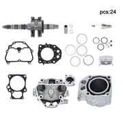 DURAFORCE New Cylinder Head+Crankshaft+Cylinder Rebuild Kit For Honda TRX420 2009-2024