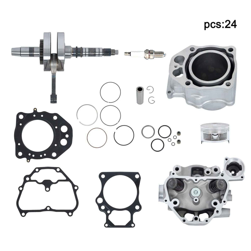 DURAFORCE New Cylinder Head+Crankshaft+Cylinder Rebuild Kit For Honda TRX420 2009-2024