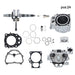 DURAFORCE New Cylinder Head+Crankshaft+Cylinder Rebuild Kit For Honda TRX420 2009-2024
