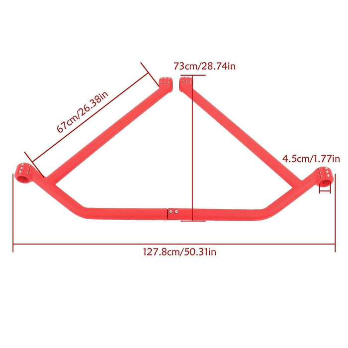 DURAFORCE Fit For Can Am Maverick X3 Bombardier Rear Face Tripod Guard Bar Red New