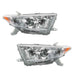 DURAFORCE Halogen Left+Right Side Headlights For 2011-2012-2013 Toyota Highlander Chrome