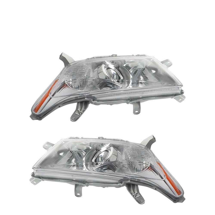 DURAFORCE Halogen Left+Right Side Headlights For 2011-2012-2013 Toyota Highlander Chrome