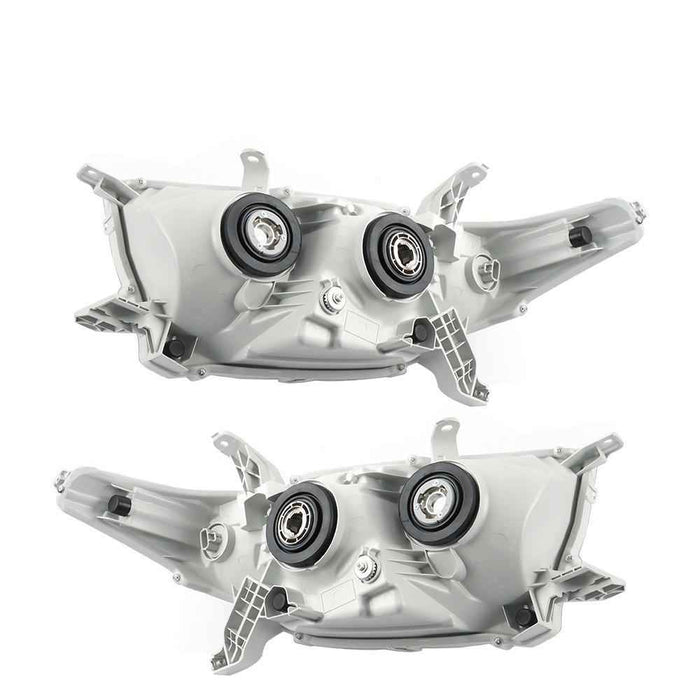DURAFORCE Halogen Left+Right Side Headlights For 2011-2012-2013 Toyota Highlander Chrome