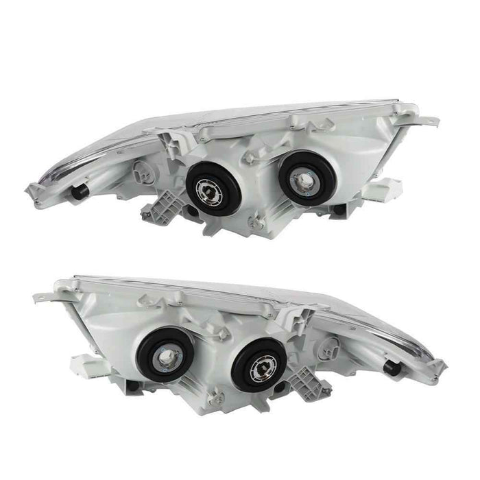 DURAFORCE Halogen Left+Right Side Headlights For 2011-2012-2013 Toyota Highlander Chrome