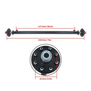 DURAFORCE 7000 lbs 7K TK Trailer Axle 8 lug-6.5" Idler w/ 75" Hub Face 58" Spring Center
