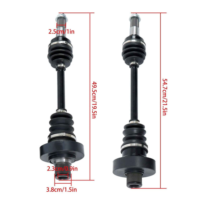 DURAFORCE For Yamaha Grizzly 660 YFM660 4X4 2003-08 Rear LH&RH Complete CV Joint Axles New