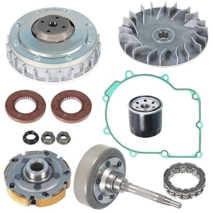 DURAFORCE Primary Sheave Wet Drive Clutch Housing Pad Shoe Bearing For Hisun UTV 500 700