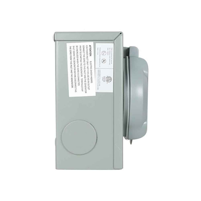 DURAFORCE 125/250V LED & 50A 25FT RV Extension Cord & Power Inlet Box Combo Kit Twist Lock