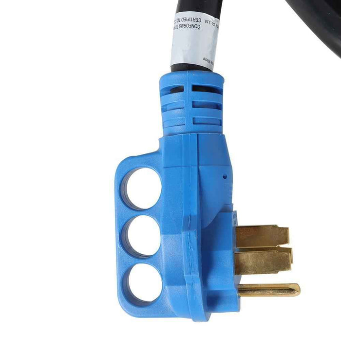 DURAFORCE 125/250V LED & 50A 25FT RV Extension Cord & Power Inlet Box Combo Kit Twist Lock