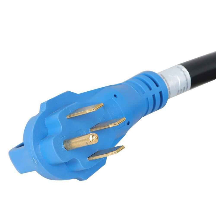 DURAFORCE 125/250V LED & 50A 25FT RV Extension Cord & Power Inlet Box Combo Kit Twist Lock