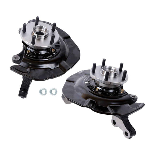 DURAFORCE Front Steering Knuckle & Wheel Hub Bearing Assembly Pair For Toyota Sienna FWD