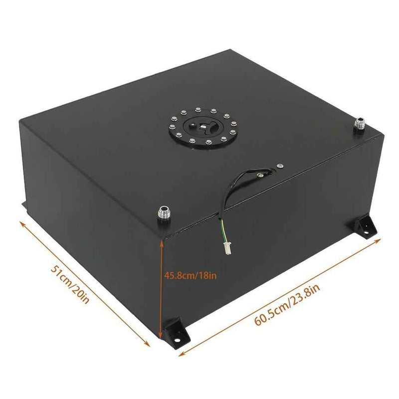 DURAFORCE Fuel Cell Tank With Level Sender Aluminum Racing Drift Universal 20 Gallon