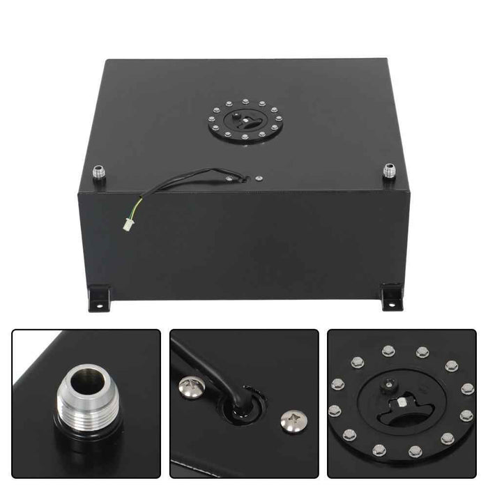 DURAFORCE Fuel Cell Tank With Level Sender Aluminum Racing Drift Universal 20 Gallon