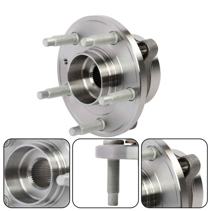 DURAFORCE Set of 4 Wheel Bearing Hub Assembly Front & Rear For Ford Taurus Lincoln MKS MKT