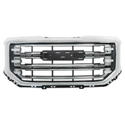 DURAFORCE Front Upper Grille For GMC Sierra 1500 16-2018 19 Chrome Grill Plastic GM1200743