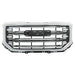 DURAFORCE Front Upper Grille For GMC Sierra 1500 16-2018 19 Chrome Grill Plastic GM1200743
