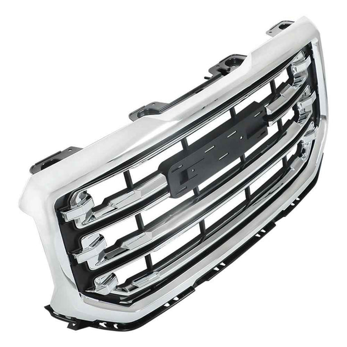 DURAFORCE Front Upper Grille For GMC Sierra 1500 16-2018 19 Chrome Grill Plastic GM1200743
